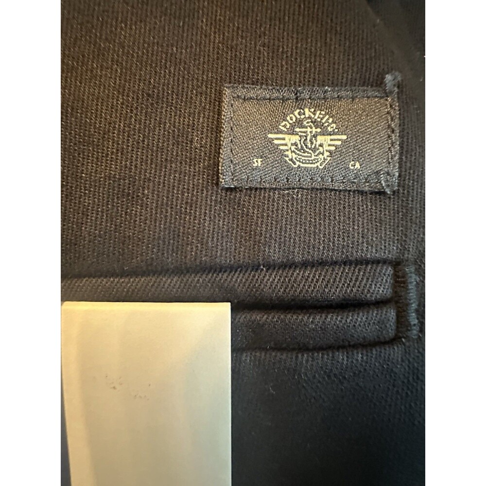 NWT Dockers Men's 32x30 Stain Defender Khaki Pants Flat Front Classic Fit Black - Picture 6 of 7